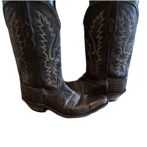 Old West LF1534 Snip Toe Dark Brown Cowboy Western Dance Boots Men's Size 9D